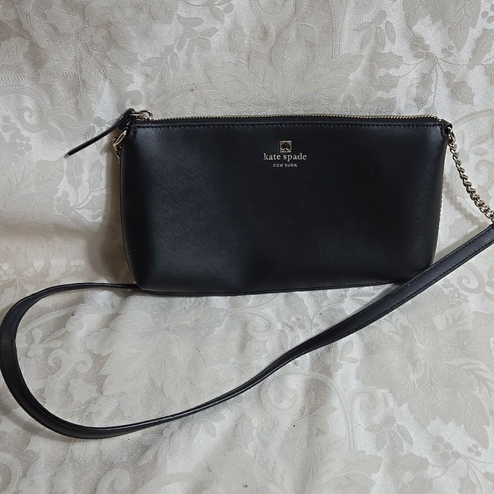 Kate Spade Classic Black Leather Crossbody Bag